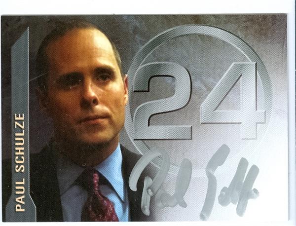 Picture of Autograph Warehouse 25900 Paul Schulze Autographed Trading Card 24 Tv Show Ryan Chapelle