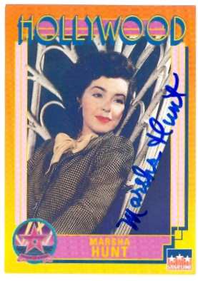 Picture of Autograph Warehouse 25936 Marsha Hunt Autographed Hollywood Walk Of Fame Trading Card