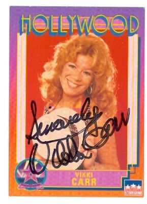 Picture of Autograph Warehouse 25988 Vikki Carr Autographed Hollywood Walk Of Fame Trading Card