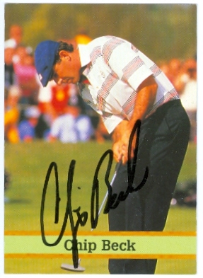 Picture of Autograph Warehouse 26018 Chip Beck Autographed Golf Trading Card