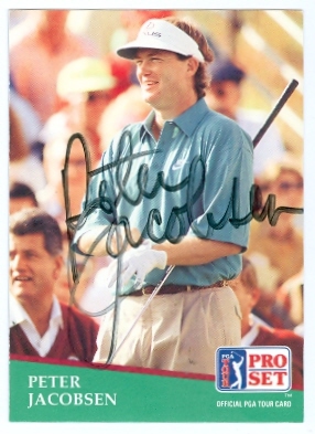 Picture of Autograph Warehouse 26019 Peter Jacobsen Autographed Golf Trading Card