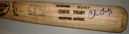 27990 Chris Truby Autographed Game Used Baseball Bat Astros -  Autograph Warehouse