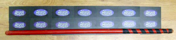 Picture of Autograph Warehouse 28568 Ernie Bufill Game Used Stickball Bat Gravediggers- Guttenberg Mustangs - Major Stickball League 1993