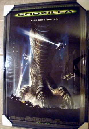 Picture of Autograph Warehouse 28578 Matthew Broderick Autographed Godzilla Movie Poster Framed