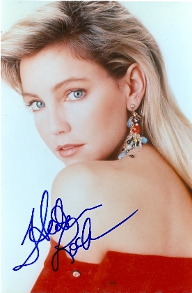 Picture of Autograph Warehouse 28734 Heather Locklear Autographed 8 x 10 Photo Red Dress