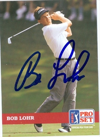 Picture of Autograph Warehouse 30809 Bob Lohr Autographed Trading Card Golf Pro Set