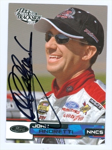 Picture of Autograph Warehouse 30815 John Andretti Autographed Trading Card Auto Racing