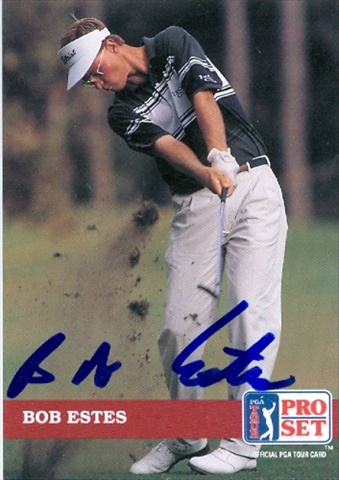 Picture of Autograph Warehouse 30828 Bob Estes Autographed Trading Card Golf Pro Set
