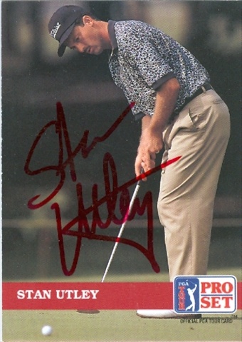 Picture of Autograph Warehouse 30833 Stan Utley Autographed Trading Card Golf Pro Set
