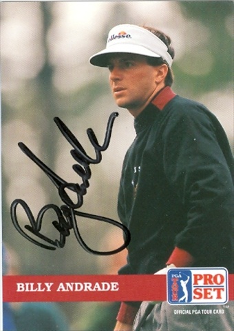 Picture of Autograph Warehouse 30834 Billy Andrade Autographed Trading Card Golf Pro Set