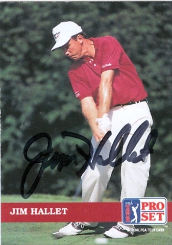 Picture of Autograph Warehouse 30840 Jim Hallet Autographed Trading Card Golf Pro Set