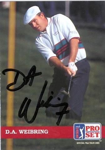Picture of Autograph Warehouse 30846 D.A. Weibring Autographed Trading Card Golf Pro Set