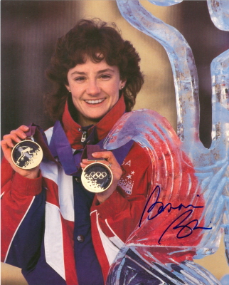 Picture of Autograph Warehouse 10720 Bonnie Blair Autographed 8 x 10 Photo Speed Skating