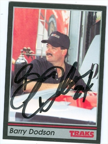 Picture of Autograph Warehouse 31599 Barry Dodson Autographed Trading Card Auto Racing 1991 Tracks- No. 24