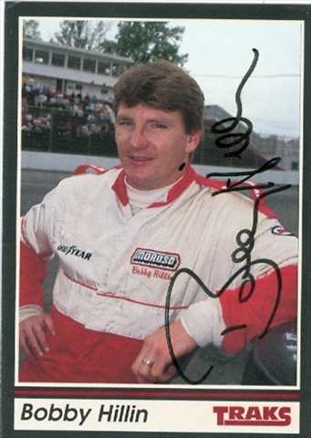 Picture of Autograph Warehouse 31611 Bobby Hillin Autographed Trading Card Auto Racing 1991 Tracks- No. 14