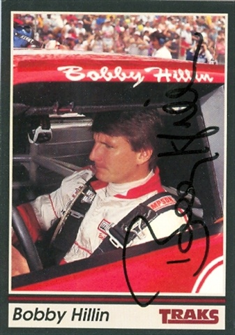 Picture of Autograph Warehouse 31612 Bobby Hillin Autographed Trading Card Auto Racing 1991 Tracks- No. 20