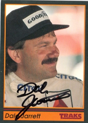 Picture of Autograph Warehouse 31628 Dale Jarrett Autographed Trading Card Auto Racing 1991 Tracks- No. 21