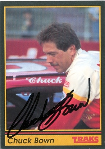 Picture of Autograph Warehouse 31633 Chuck Bown Autographed Trading Card Auto Racing 1991 Tracks- No. 63