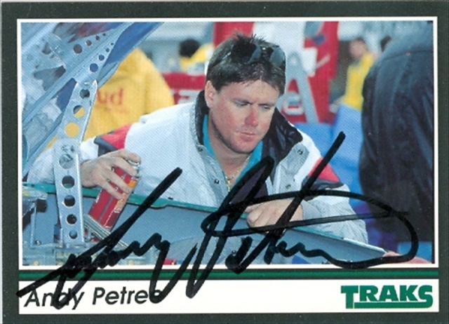 Picture of Autograph Warehouse 31642 Andy Petree Autographed Trading Card Auto Racing 1991 Tracks- No. 174