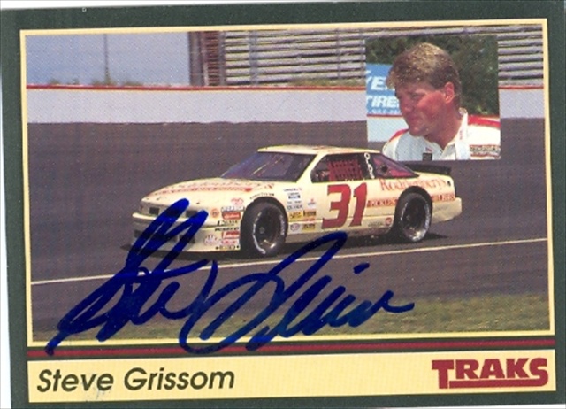 Picture of Autograph Warehouse 31651 Steve Grissom Autographed Trading Card Auto Racing 1991 Tracks- No. 31