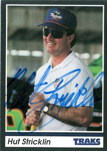 Picture of Autograph Warehouse 31666 Hut Stricklin Autographed Trading Card Auto Racing 1991 Tracks- No. 12