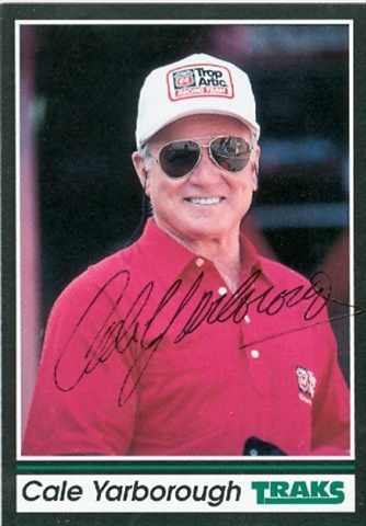 Picture of Autograph Warehouse 31668 Cale Yarborough Autographed Trading Card Auto Racing 1991 Tracks- No. 66