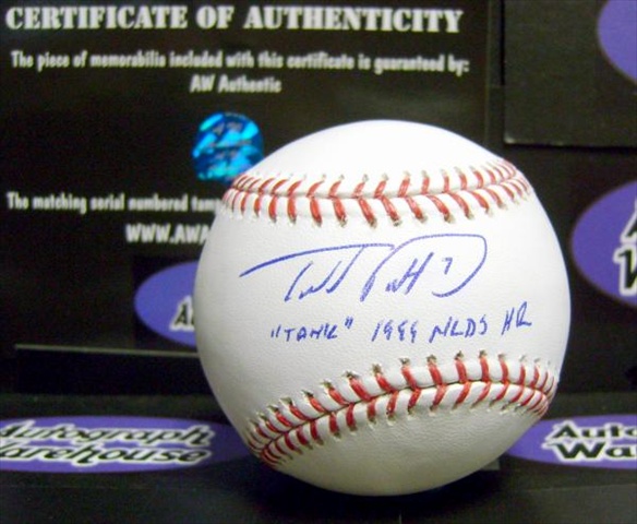 Todd Pratt Autographed Basebal Inscribed Tank 1999 Nlds Hr