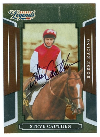 Steve Cauthen Autographed Card Horse Racing