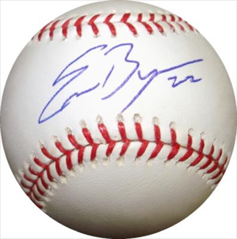 35500 Eric Byrnes Autographed Official Major League Baseball Arizona Diamondbacks- A