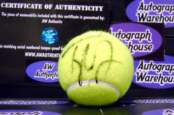 Picture of Autograph Warehouse 17853 Taylor Dent Autographed Tennis Ball
