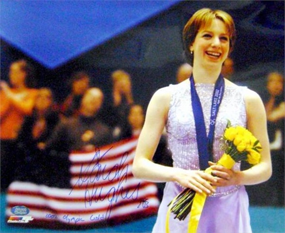 Picture of Autograph Warehouse 36388 Sarah Hughes Autographed 16X20 Photo Figure Skating - 2002 Olympic Gold Medal Figure Skating - United States Inscribed 2002 Olympic Gold