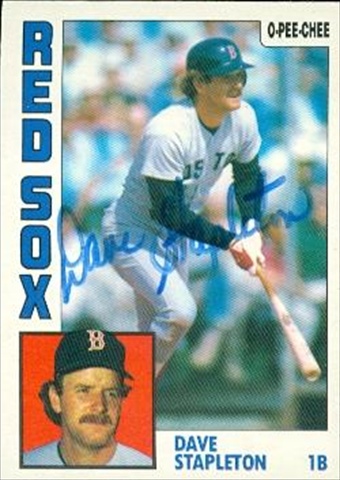 37618 Dave Stapleton Autographed Baseball Card Boston Red Sox 1984 O-Pee-Chee No. 249 -  Autograph Warehouse