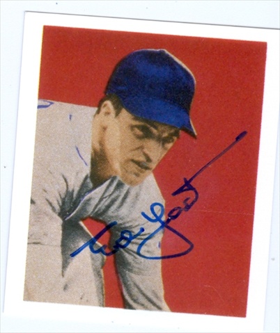 37846 Ed Yost Autographed Baseball Card Washington Senators 1949 Bowman Reprint No. 32 67 -  Autograph Warehouse