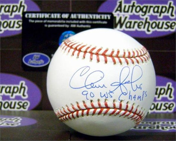 Chris Sabo Autographed Baseball Inscribed 90 Ws Champs