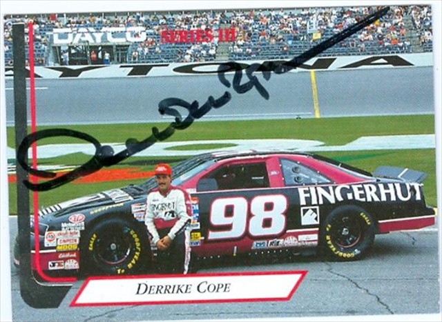 41272 Derrike Cope Autographed Trading Card Auto Racing 1994 Dayco No. 39 -  Autograph Warehouse