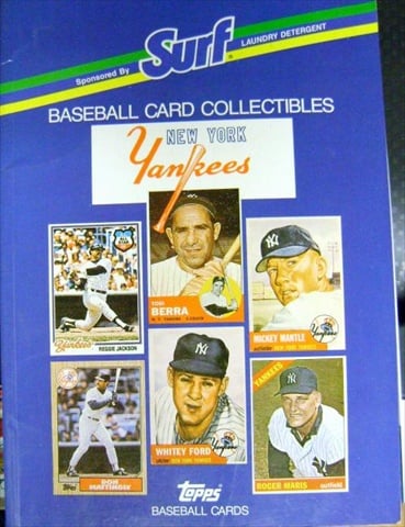 42951 New York Yankees Surf Baseball Card Book Autographed By 20 Bucky Dent- Goose Gossage- Bobby Cox- Don Larsen- Fran Healy- Etc -  Autograph Warehouse