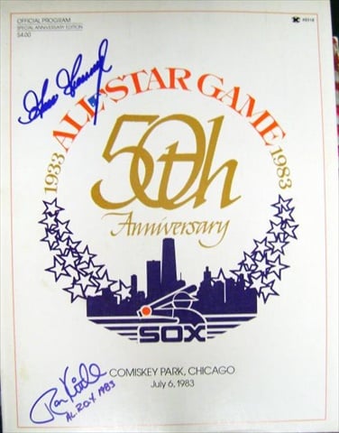 43361 1983 All Star Game Program Comiskey Park Chicago July 6 1983 Autographed By Goose Gossage and Ron Kittle Inscribed Al Roy 1983 -  Autograph Warehouse