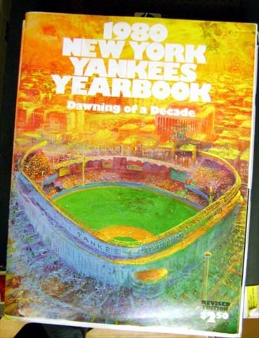 43367 New York Yankees 1980 Yearbook Autographed By Bucky Dent- Ron Davis- Goose Gossage-Johnny Oates- and Paul Blair -  Autograph Warehouse