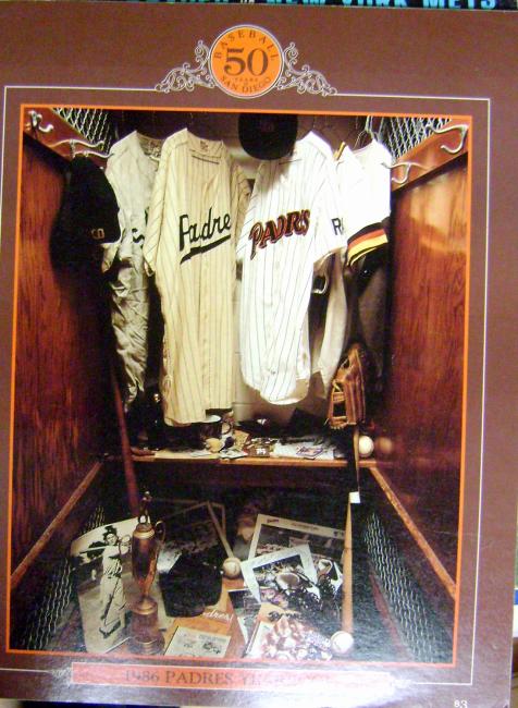 43368 1986 San Diego Padres Yearbook Autographed By Dave Dravecky- Goose Gossage- Bruce Bochy- Tim Flannery and Terry Kennedy -  Autograph Warehouse