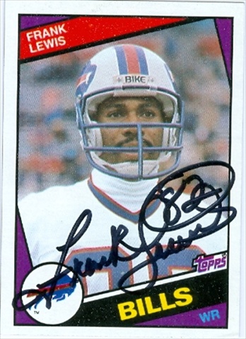 38844 Frank Lewis Autographed Football Card Buffalo Bills 1984 Topps No. 27 -  Autograph Warehouse