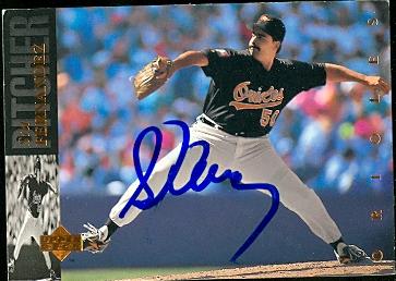 Sid Fernandez Autographed Baseball Card Baltimore Orioles 1994 Upper Deck No .433