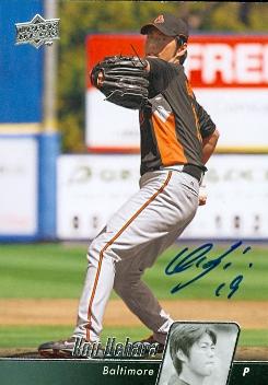 Koji Uehara Autographed Baseball Card - Baltimore Orioles
