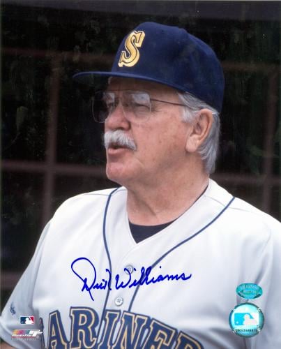 51414 Dick Williams Autographed 8 x 10 Photo Seattle Mariners -  Autograph Warehouse