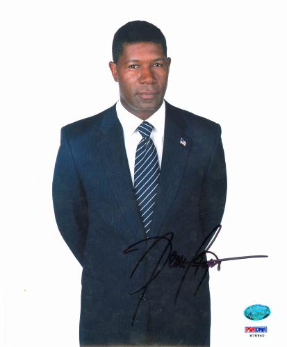 51804 Dennis Haysbert Autographed 8 x 10 Photo Actor- 24- The Unit Psa -  Autograph Warehouse