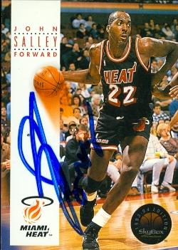 51863 John Salley Autographed Basketball Card Miami Heat 1993 Skybox No .105 -  Autograph Warehouse