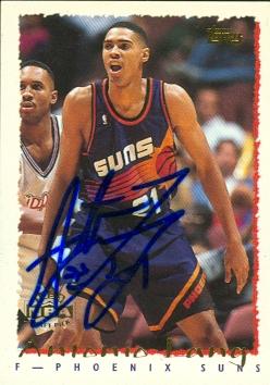 52070 Antonio Lang Autographed Basketball Card Phoenix Suns 1995 Topps No .289 -  Autograph Warehouse