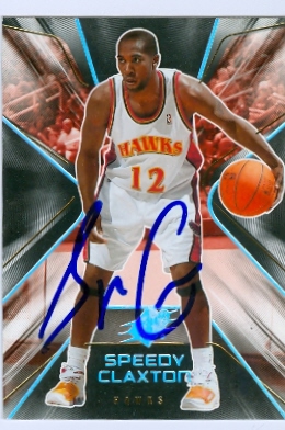 52827 Speedy Claxton Autographed Basketball Card Atlanta Hawks 2007 Upper Deck Spx No .59 -  Autograph Warehouse