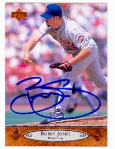 53385 Bobby Jones Autographed Baseball Card New York Mets 1996 Upper Deck No .398 -  Autograph Warehouse