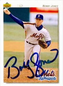 53395 Bobby Jones Autographed Baseball Card New York Mets 1992 Upper Deck 294 -  Autograph Warehouse