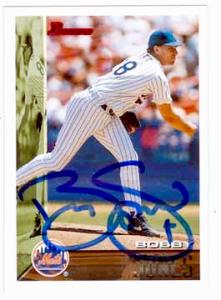 53421 Bobby Jones Autographed Baseball Card New York Mets 1995 Topps Bowman No .401 -  Autograph Warehouse